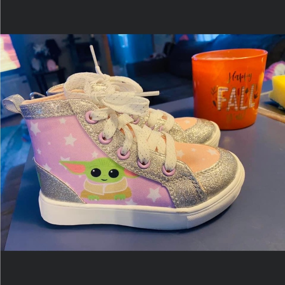 Baby Yoda girl shoes size 9 NEW